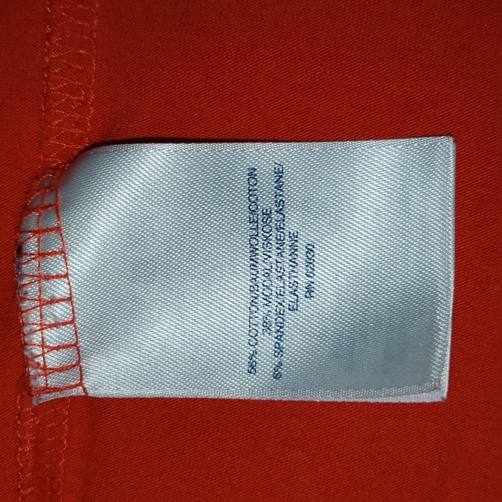 Lands End Round Neck Long Sleeve Ruffle Shoulder T Shirt XS - Picture 6 of 7